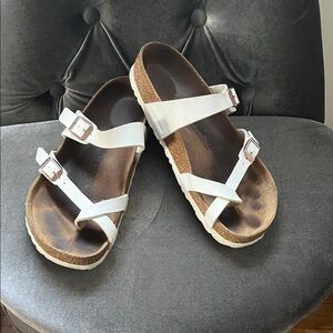 Birkenstock White Double Strap Sandals